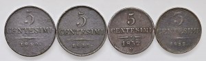 Italian coins - Lot of four coins as pictured. To be examined...