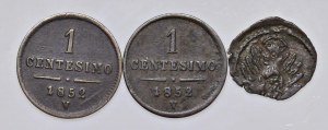 Italian coins - Lot of three coins as pictured. To be examined...