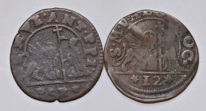 Italian coins - Lot of two coins as pictured. To be examined...