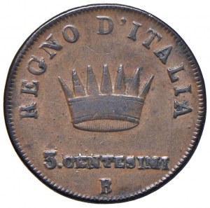 Napoleonic Coins Minted in Italy - Napoleon (1805-1814) Bologna - 3 Centesimi 1...