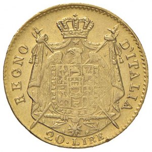 Napoleonic Coins Minted in Italy - Napoleone (1805-1814) MILANO 20 Lire 1808 Pun...