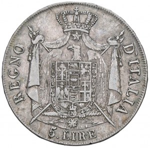 Napoleonic Coins Minted in Italy - Napoleon (1805-1814) Milan - 5 Lire 1807 - ...