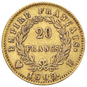 Napoleonic Coins Minted in Italy - Napoleone (1805-1814) Torino - 20 Franchi 180...