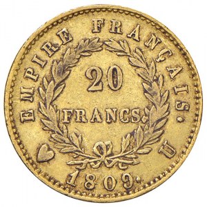 Napoleonic Coins Minted in Italy - Napoleon (1805-1814) Turin - 20 Francs 180...