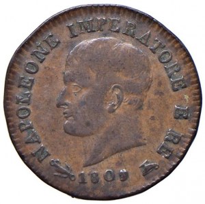 Napoleonic Coins Minted in Italy - Napoleon (1805-1814) Venice - Centesimo 180...