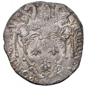 Papal coins - Urbano VIII (1623-1644) Testone A. VI - Munt....