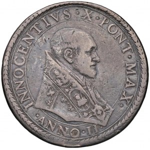 Papal coins - Innocenzo X (1644-1655) Piastra A. II - MUnt....