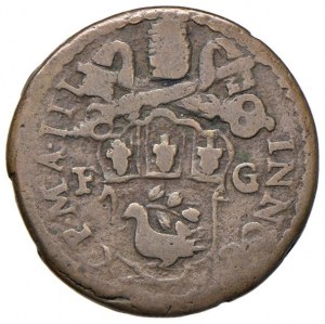 Papal coins - Innocent X (1644-1655) Gubbio - Quattrino A....