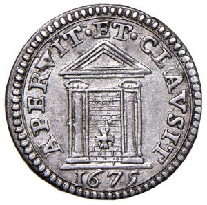 Papal coins - Clement X (1670-1676) Half grosso 1675 Port...