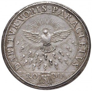 Papal coins - Sede Vacante (1676) Piastra 1676 - Munt. 1 AG...