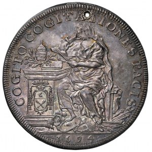 Papal coins - Innocenzo XII (1691-1700) Piastra 1694 A. III...
