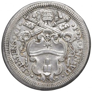 Papal coins - Clement XI (1700-1721) Testone A. VII - Munt...