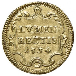 Papal coins - Clement XII (1730-1740) Gold shield 1734 A. ...
