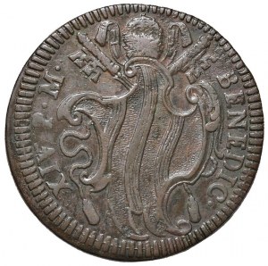Papal coins - Benedict XIV (1740-1758) Baiocco - Munt. 193...