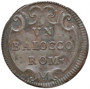 Papal coins - Benedict XIV (1740-1758) Baiocco - Munt. 193...