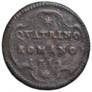 Papal coins - Benedict XIV (1740-1758) Quattrino 1752 A. X...
