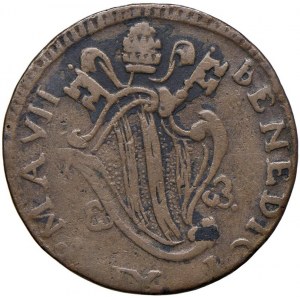 Papal coins - Benedetto XIV (1740-1758) Ferrara - Mezzo Bai...