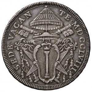Papal coins - Sede Vacante (1758) Half shield 1758 - Munt. ...