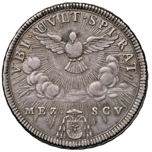 Papal coins - Sede Vacante (1758) Mezzo scudo 1758 - Munt. ...