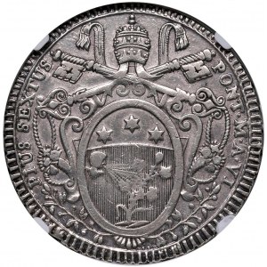 Papal coins - Pio VI (1775-1799) Scudo 1780 A. VI - Nomisma...