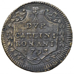 Papal coins - Pius VI (1775-1799) Double carlin 1795 A. XX ...
