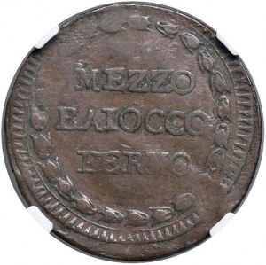 Papal coins - Roman Republic (1798-1799) Fermo - Half b...
