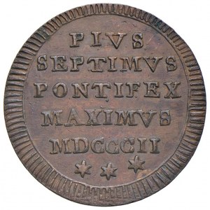 Papal coins - Pius VII (1800-1823) Half baiocco 1802 A. II ...