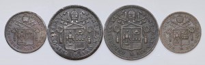 Papal coins - Gregory XVI (1831-1846) Lot of four mon...
