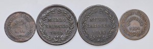 Papal coins - Gregory XVI (1831-1846) Lot of four mon...