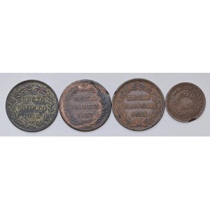 Papal coins - Gregory XVI (1831-1846) Lot of four mon...