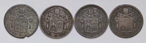 Papal coins - Gregory XVI (1831-1846) Lot of four mon...