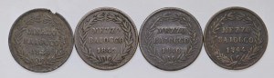 Papal coins - Gregory XVI (1831-1846) Lot of four mon...