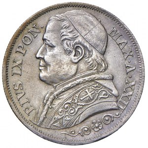 Papal coins - Pio IX (1846-1878) 2 Lire 1867 A. XXII - Nomi...