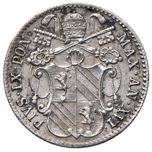 Papal coins - Pio IX (1846-1870) 5 Baiocchi 1861 A. XVI - N...