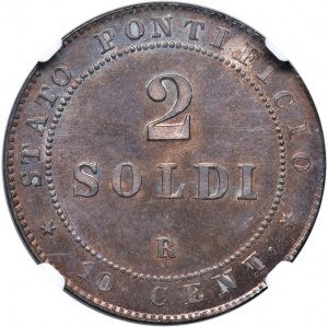 Papal coins - Pius IX (1846-1878) 2 Soldi 1867 A. XXI - Names...