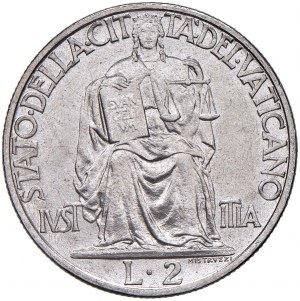 Papal coins - Pius XII (1939-1958) 2 Lire 1946 - NI...