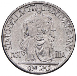 Papal coins - Pius XII (1939-1958) 20 cents 1946 - NI...