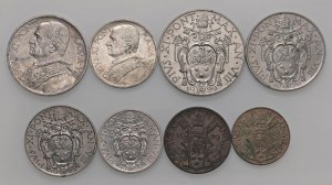 Papal coins - Pius XI (1922-1939) 10, 5, 2 and one Lira, 50, 2...