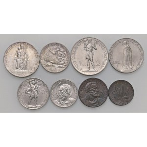 Papal coins - Pio XI (1922-1939) 10, 5, 2 e una Lira, 50, 2...