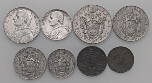 Papal coins - Pius XI (1922-1939) 10, 5, 2 and one Lira, 50, 2...