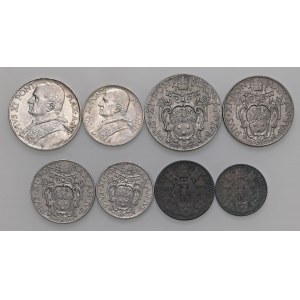 Papal coins - Pio XI (1922-1939) 10, 5, 2 e una Lira, 50, 2...