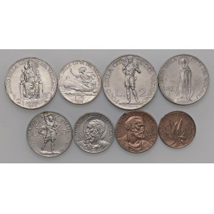 Papal coins - Pio XI (1922-1939) 10, 5, 2 e una Lira, 50, 2...