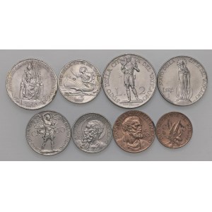 Papal coins - Pio XI (1922-1939) 10, 5, 2 e una Lira, 50, 2...