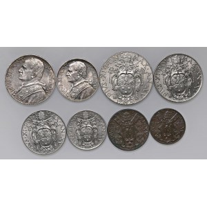 Papal coins - Pio XI (1922-1939) 10, 5, 2 e una Lira, 50, 2...