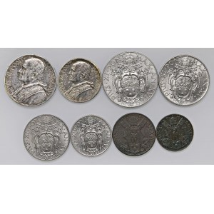 Papal coins - Pius XI (1922-1939) 10, 5, 2 and one Lira, 50, 2...