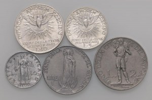 Papal coins - Sede Vacante (1939) 10 and 5 Lire 1939 - Nomism...
