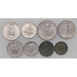 Papal coins - Pius XII (1939-1958) 10, 5, 2 and one Lira, 50, ...
