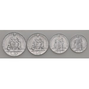 Papal coins - Pio XII (1939-1958) 10, 5, 2 e una Lira 1948 ...