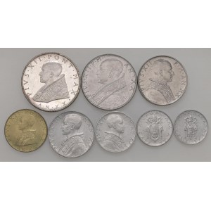 Papal coins - Pio XII (1939-1958) Lotto di otto monete come...