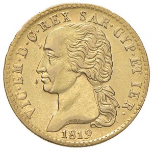 Savoy Coins - Victor Emmanuel I (1814-1821) 20 Lire 1819 ...